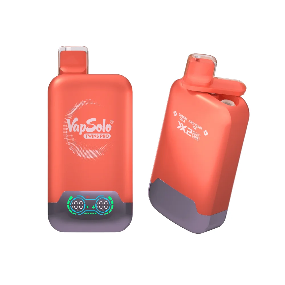 Vapsolo Twins 50K Disposable Vape Vanilla Cola & Lemon Peach Vapsolo Twins 50K Disposable Vape Vanilla Cola & Lemon Peach